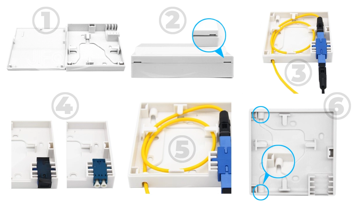 Абонентский FTTH бокс на 1 волокно